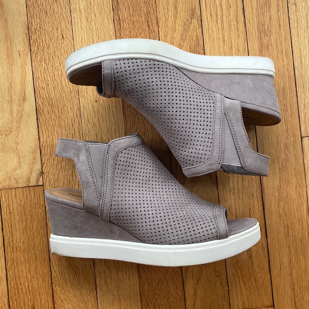 Sonoma Beige Suede Platform Sandal Booties